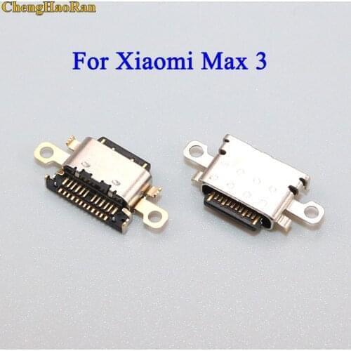 ChengHaoRan 1pcs for Xiaomi MI MAX 3 MAX3 Charge port dock socket plug Charging port connector for xiaomi max 3