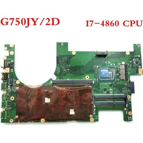 G750JY With i7-4860HQ CPU 2D mainboard for ASUS G750J G750JY G750JZ laptop motherboard MAIN BOARD 60NB00J0-MB1200 free shipping