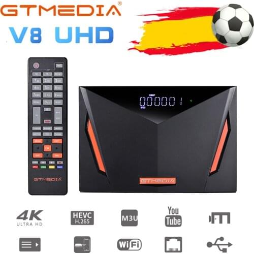 Gtmedia V8 UHD 4k satellite receiver,built in wifi,support H.265,m3u ,DVB-S/S2/S2X + T/T2/Cable/ATSC-C VS V8X With CA Card Slot