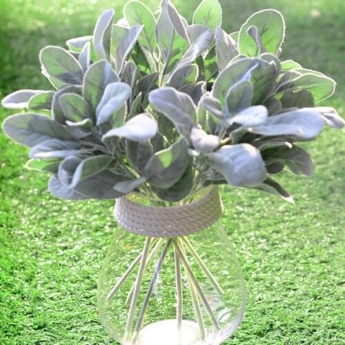 Artificial Flower Plant Faux Foliage Flores For Autumn Home Wedding Decor Fall Decorations DIY Home Plastic Stem Bride Garden