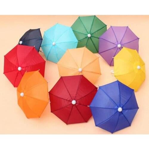 Mini Simulation Umbrella For Kids Toys Cartoon Many Color Umbrellas Decorative Photography Props Portable SN3984