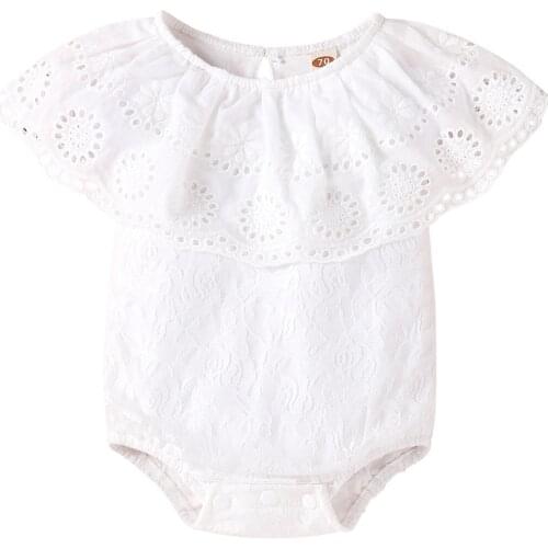 0-24M Newborn Baby Girls Fashion Sleeveless Lace Romper Stylish Romper for Children Kids Girls