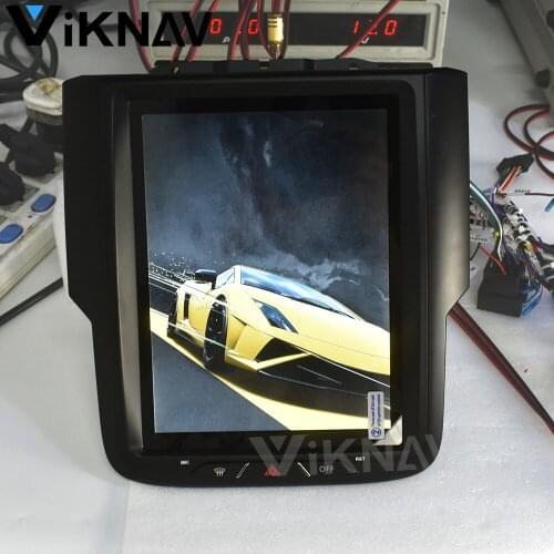 Multimedia player vertical screen for Dodge RAM 2014-2018 Android auto radio car GPS navigation DVD player 10.4 inch Tesla style