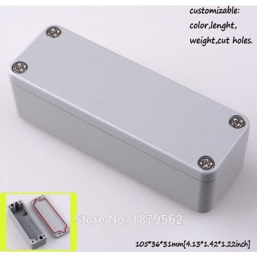 One pcs 105*36*31mm housing DIY aluminum enclosure IP66 waterproof box for electronic project contorl switch junction box