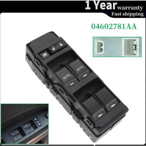 Window Switch Power Master Regulator Button Console For Jeep Grand Cherokee Chrysler 200 300 Dodge Charger 04602781AA