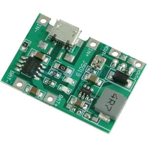 BMS Lithium Li-ion 18650 3.7V 4.2V Battery Charger Board USB DC-DC Step Up Boost Module for Power Bank Battery Charger
