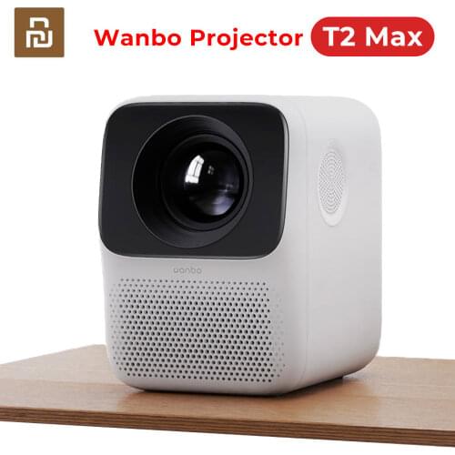 Wanbo T2 MAX Projector LCD LED 1080P Vertical keystone Correction Portable Mini Home Theater Projector Android Global Version