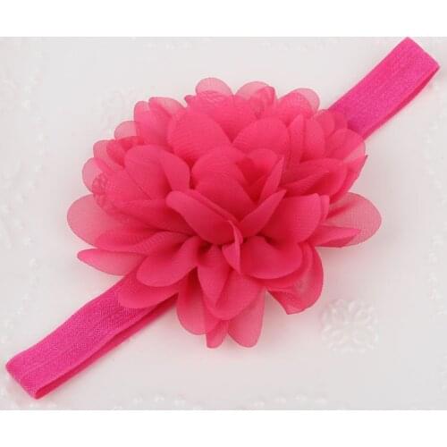 Baby Girl Hair Accessories Head Band Big Fabric Flower Headbands Children Acessorios Para Cabelo Shabby Faixa De Cabelo