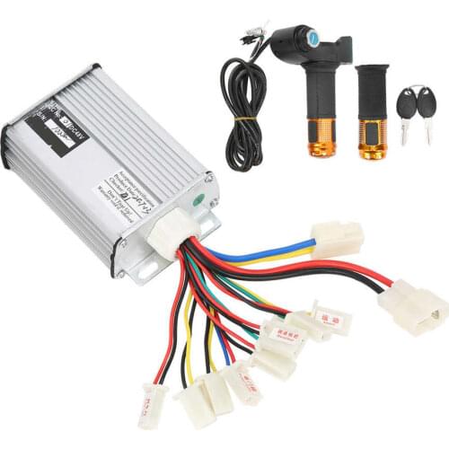 48V 1000W Electric Bike Controller Throttle Grip Kit E-Bike Brushed Controller Motor with Throttle Grip Screen Display Handle