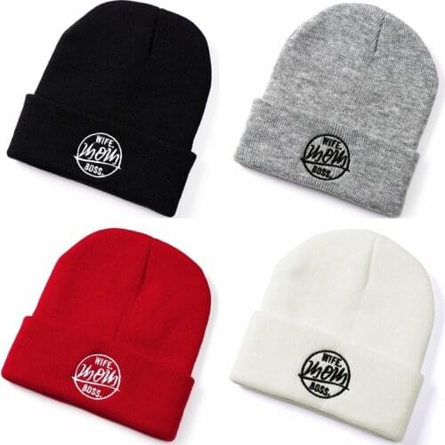 SHATANGJU MOM Winter Womens Hats For Ladies Cuffed Knitted Beanie Cap Autumn Bonnet Casual Girl Beanies Female Solid Warm Hat