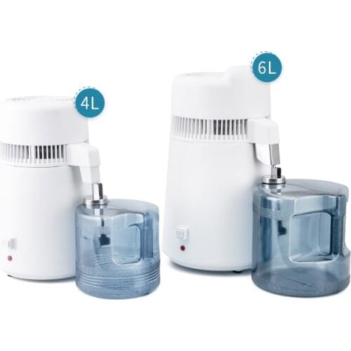 1pcs 4L/6L Dental Distilled Water Machine 700W/900W Stainless Steel Electric Distillation Purifier Filter 220V