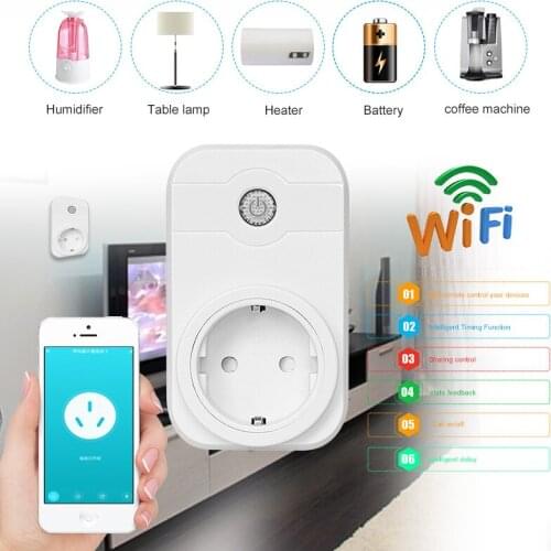 WIFI Smart Plug Smart Switch Socket EU UK Plug Voice Remote Control Smart Timing Switch Work For Amazon Alexa/Google Assistant