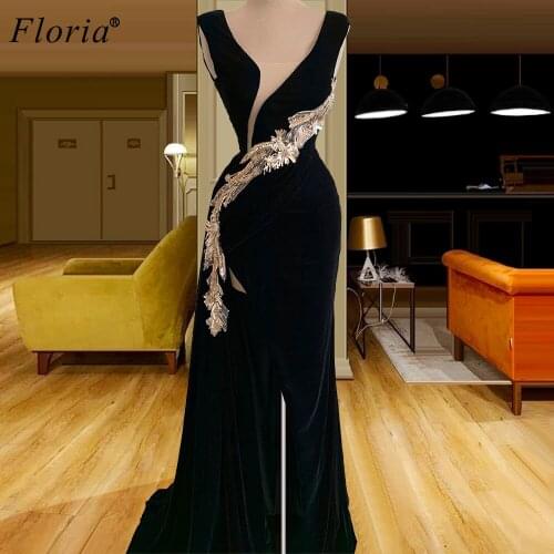 3 Designs Black Prom Dresses Mermaid Long Dubai Evening Dresses Women Party Night Arabic Sexy Evening Gowns Robe Longue Custom