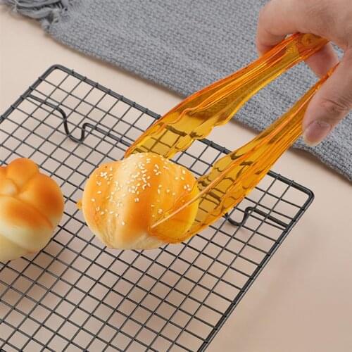 1PCS Kitchen Food Tongs Anti-scald Nonslip Handle Small Serving Tongs Appetizer Tongs Food Clips Grilling Tongs BBQ Utensils