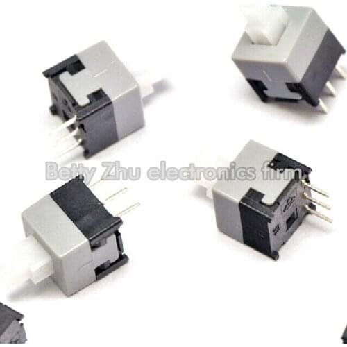 1000PCS/LOT 8.5 * 8.5MM self-locking switch single row / 3 feet