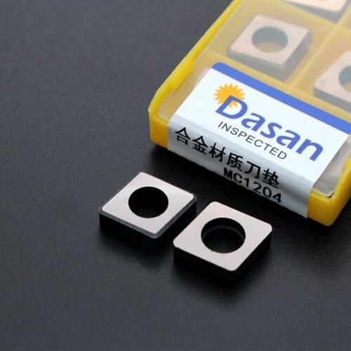 20pcs Knife Pad MC1204 Carbide Shim Seat for CNMG1204 CNC Arbor Accessories CNC Gaskets Shock Pads