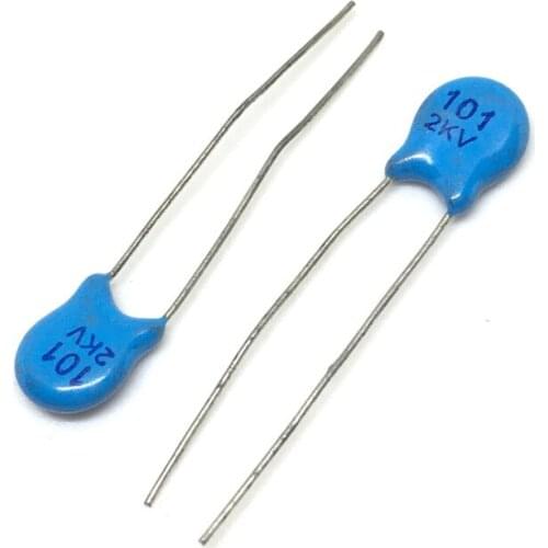200pcs/bag high voltage 2KV 101 100PF 2000V ceramic capacitors