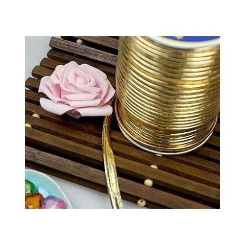 50yard Gold Faux Leather Insertion Cord Flanged Rope Piping Upholstery Sewing