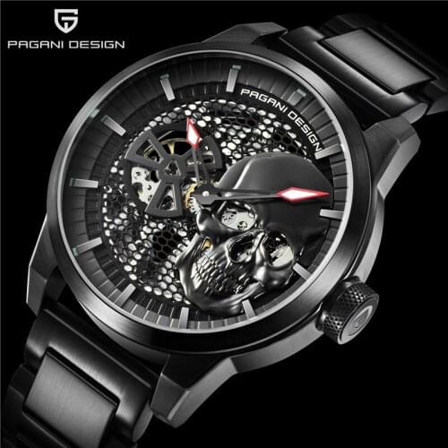 Relogio Masculino PAGANI DESIGN Mechanical Watch Men Fashion Luxury Brand Waterproof Skull Automatic Wristwatches Reloj Hombre