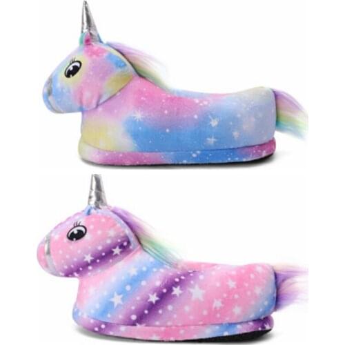 New Boys Girls Unicorn Shoes Children Kigurumi Pajamas Flannel Blanket Slippers for Kids Onesie