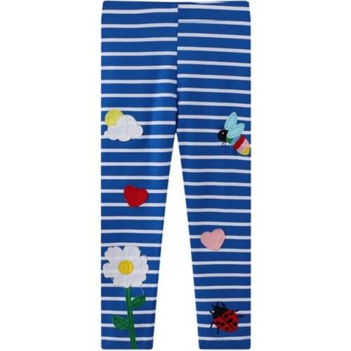 Children Stripe Leggings Pants for Girls Autumn Spring Baby Bee Clothes Fashion Skinny Pants Girls