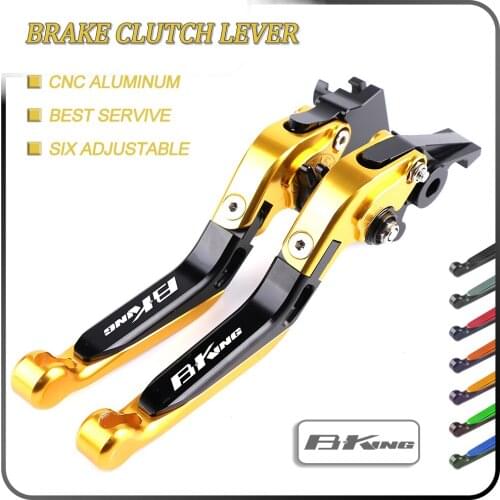 For SUZUKI B-KING BKING ABS B KING 2008-2012 2009 Motorcycle Clutch Brake Lever Aluminum Extendable Adjustable Foldable Levers