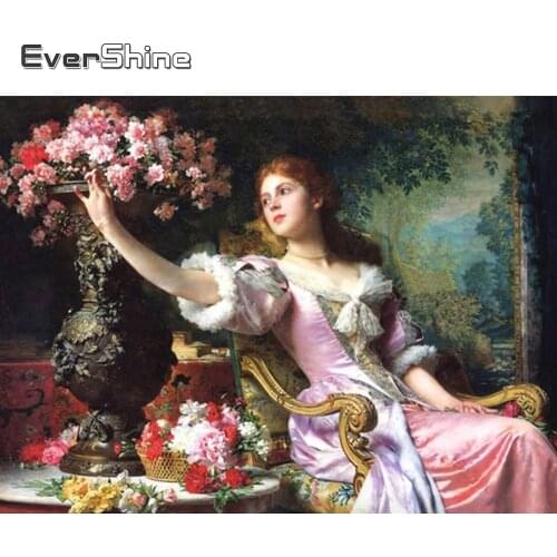 Evershine Diamond Embroidery Portrait Cross Stitch Kit Diamond Painting Full Square Rhinestone Mosaic Diamond Home Decoration