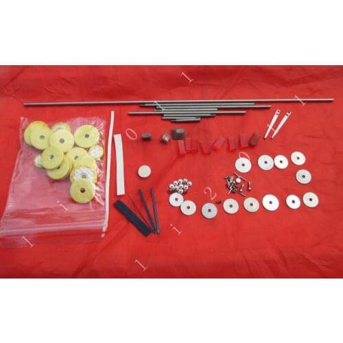 Flute repair parts screws,parts +Closed Holes Flute pads 16 pcs+springs blue