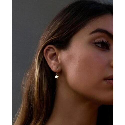 FLTMRH Pentacle Pendant Earrings Icon Vintage for Women Steampunk Ear Women Earring Set Party Jewelry