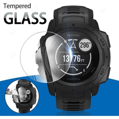 Garmin instinct Tactical Tempered Glass Screen Protector For Garmin instinct Tactical 9H Clear Anti-Scratch Protection Film