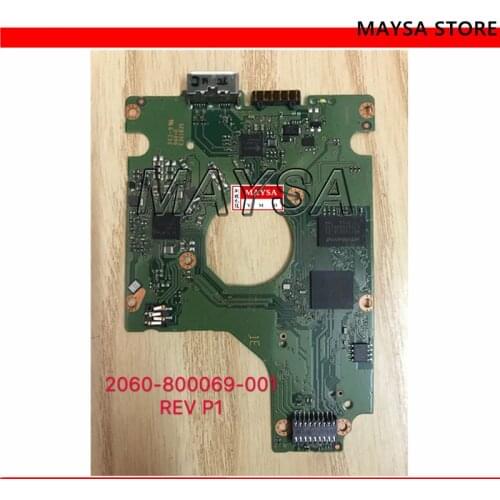 HDD PCB USB 2.5 / 2060-800069-001 REV P1 , 2060 800069 001 / 800069-B01 / WD10SMZW WD10SDZW WD5000LMZW