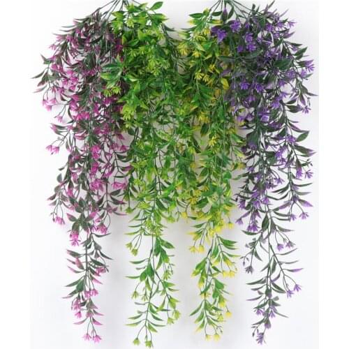 Artificial Vine Plastic Hanging Vine Fake Garland For Garden Decoration Greeny Home Decor Balcony Decorartion