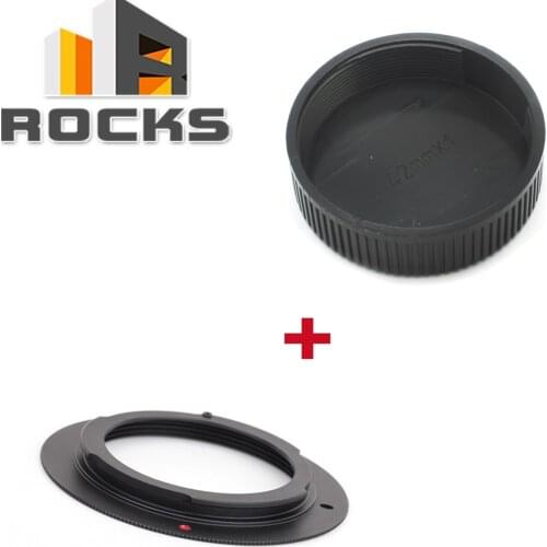 Pixco for M42-Nik Set Macro M42 Mount Lens to suit for Nikon (D)SLR Camera Adapter+M42 42mm Screw Lens Rear back Cover Cap