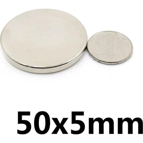 1/3/5PCS 50x5 mm Strong Cylinder Rare Earth Magnet 50mmx5mm Round Neodymium Magnets 50x5mm Big N35 Disc Magnet 50*5 mm