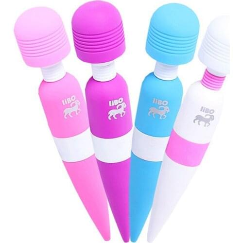 LIBO 8 Speed USB Charging AV Magic Wand Vibrator Massager Vibrator Sex Toy Sex Products Female Clitoral Vibrator