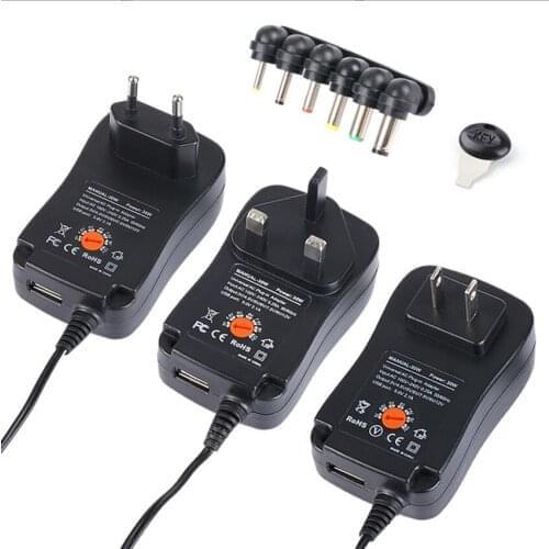 30W multifunctional American Standard 3V 4.5V 6V 7.5V 9V 12V power charger