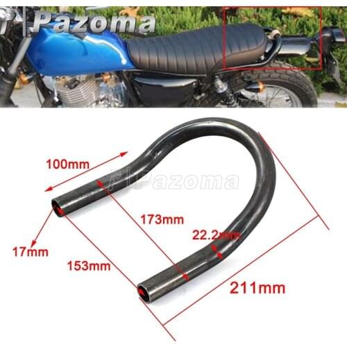 Brat Style Motorcycle Upswept Seat Frame Hoop Tracker End Seat Loop for Honda CB Yamaha XS Suzuki GS Cafe Racer Large CC Bikes