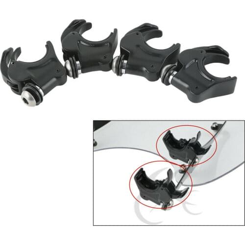 Motorcycle 39mm Quick Release Windscreen Clamps For Harley Dyna Sportster XL 883 1100 1200 Custom