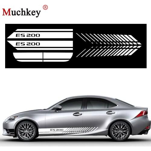 Car Side Body Sticker For Lexus ES200 DIY Car Decoration Decal Hatchback Vehicle Logo Decals Auto Accessories Car-styling 280cm