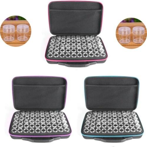 2020 New 30/60 Bottles Diamond Painting Box Tool Container Storage Carry Case Holder Hand Bag