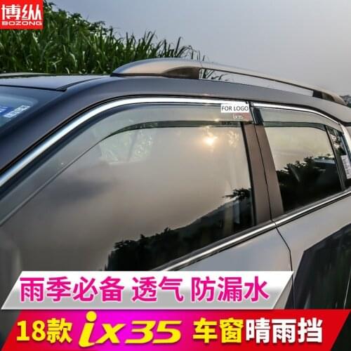 For Hyundai IX35 2018 4pcs/set car body styling cover plastic Window glass Wind Visor Rain/Sun Guard Vent Car-styling Car-covers
