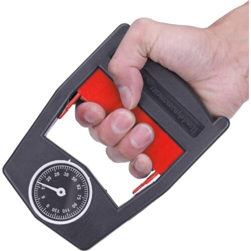 Hand Dynamometer Grip Power Strength Meter Force Measurement Tool 130kg/287lbs Capacity Force Gauge Ergonomic Design Measuremen