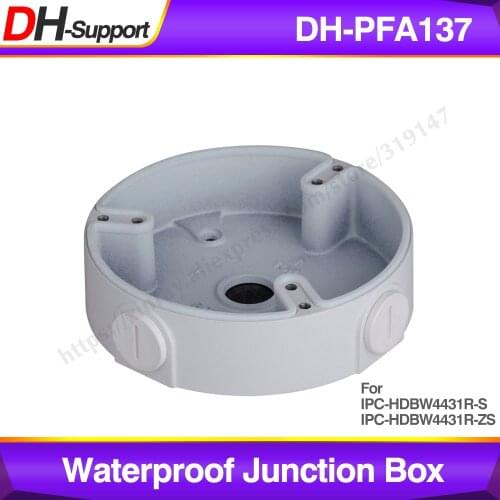 Dahua Waterproof Junction Box PFA137 For Dahua IP Camera IPC-HDBW4431R-S & IPC-HDBW4431R-ZS CCTV Mini Dome Camera DH-PFA137