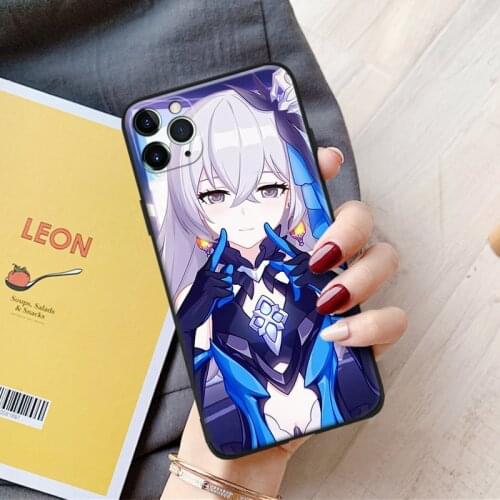 BRONYA Honkai Impact manga anime silicone Phone Case FOR iPhone Se 6 6s 7 8 Plus X Xr Xs 11 12 Mini Pro Max Glass Cover Shell