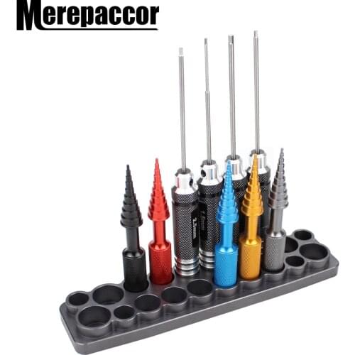 MEREPACCOR Maintenance tool base finishing screwdriver wrench storage rack for RC Trx4 scx10 Drone FPV Quadcopter Model Repair