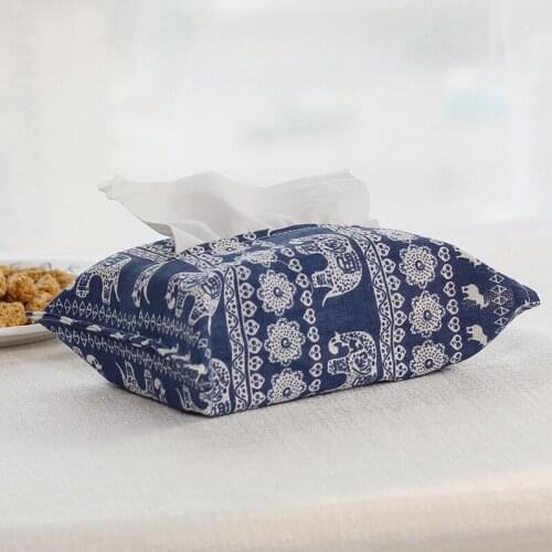 Tissue Napkin Paper Storage Bag Holder Box Cover Container Case Linen Decoration Square Cute Dining Living Room Home Decor Retro