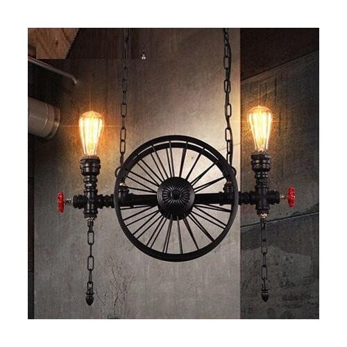 Edison Loft Style Vintage Pendant Light Fixtures RH Industrial Metal Water Pipe Hanging Lamp Luminaire Lamparas Colgantes