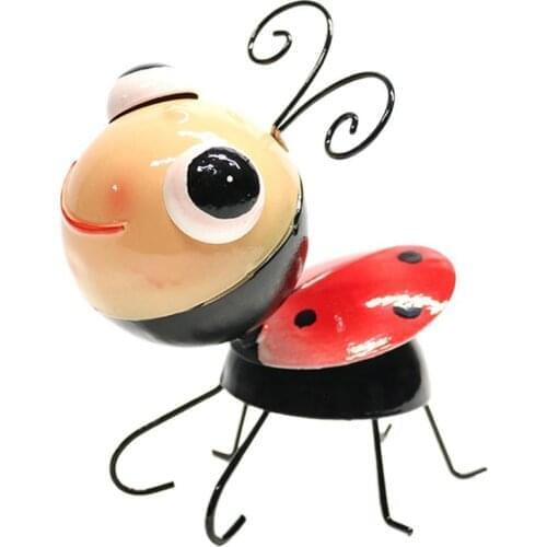 Iron Art Garden Cute Ant Statue Decoration Innovative Simulation Painted Ant Sculpture Park Lawn Statues Ornament For Park