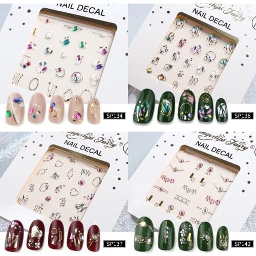 1pcs DIY Silver Embossed Small Floral Water Slide Sticker Manicure Decoration 3D Dot Bronzing Line Nail Sticker Sexy Beauty