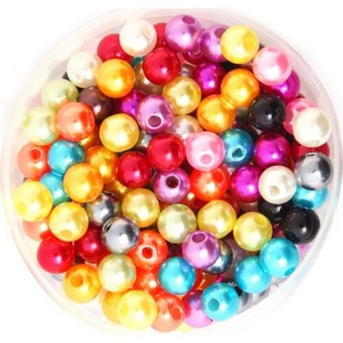 150pcs/Lot 8mm Round Pearl Beads Loose Bedas For Jewelry Making Findings Necklace Bracelet Earrings Findings